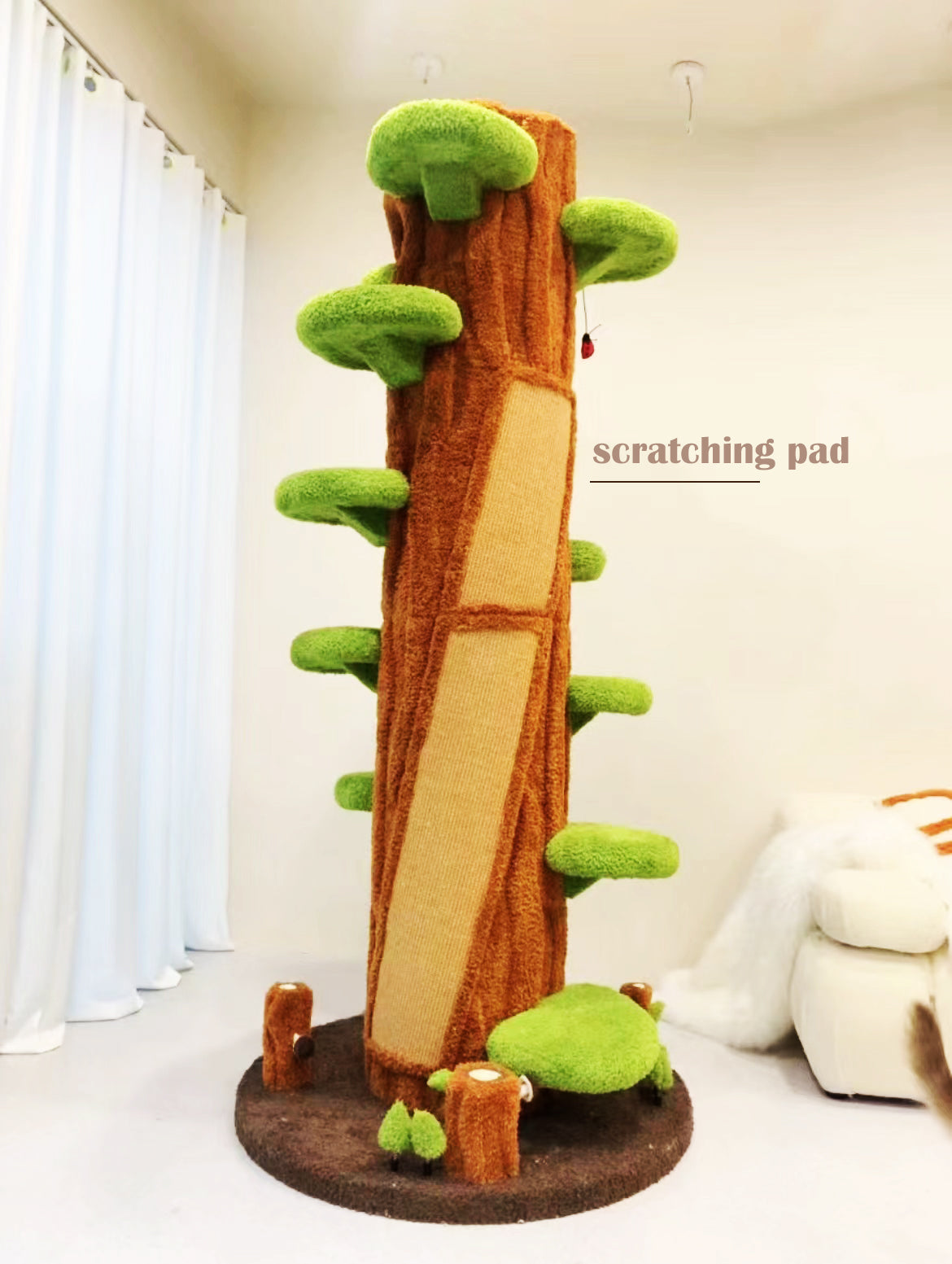 Torre de árbol para gatos Xiamiao Magic Forest, 90 pulgadas de alto