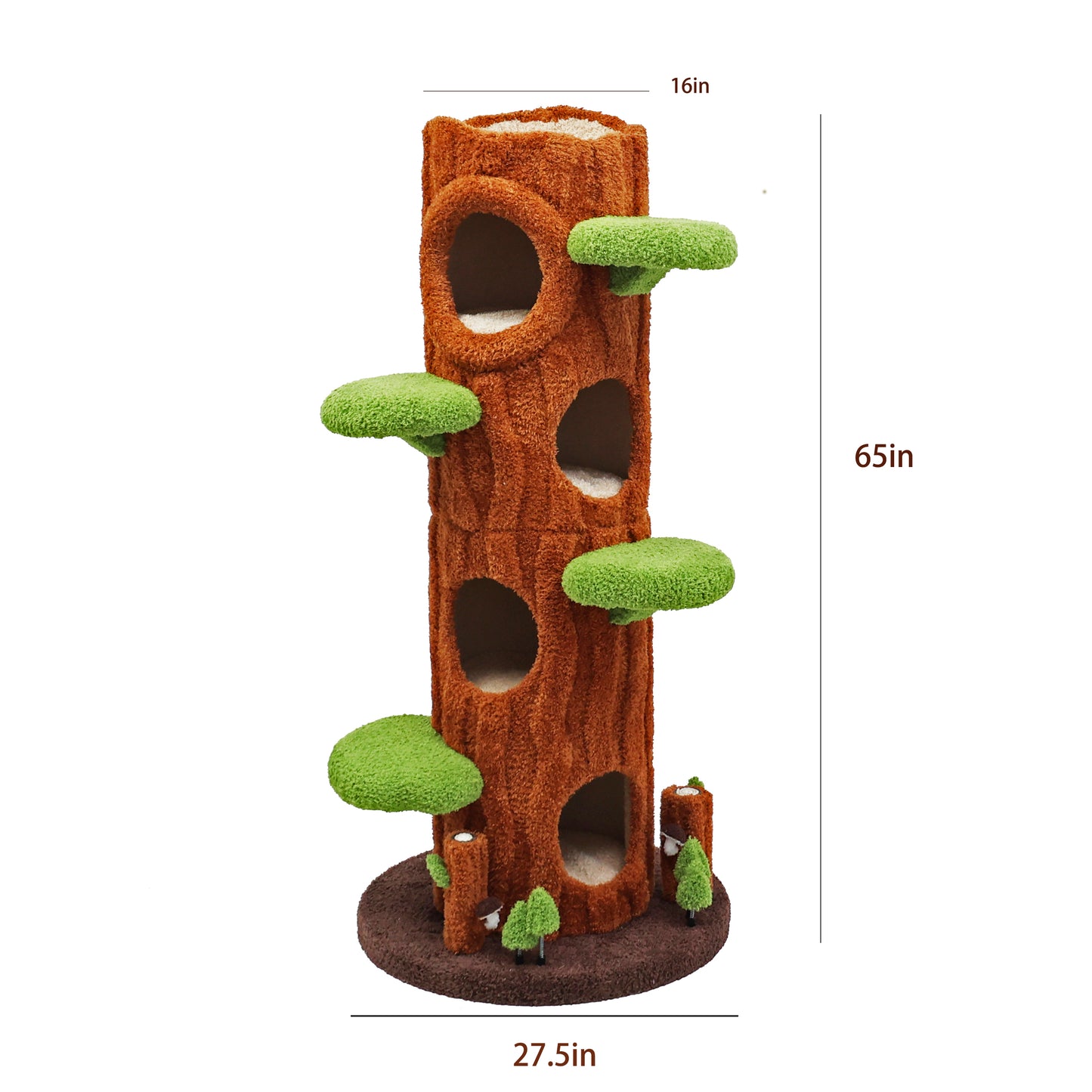 Xiamiao Magical Forest Cat Tree Tower, 65 Inches Tall