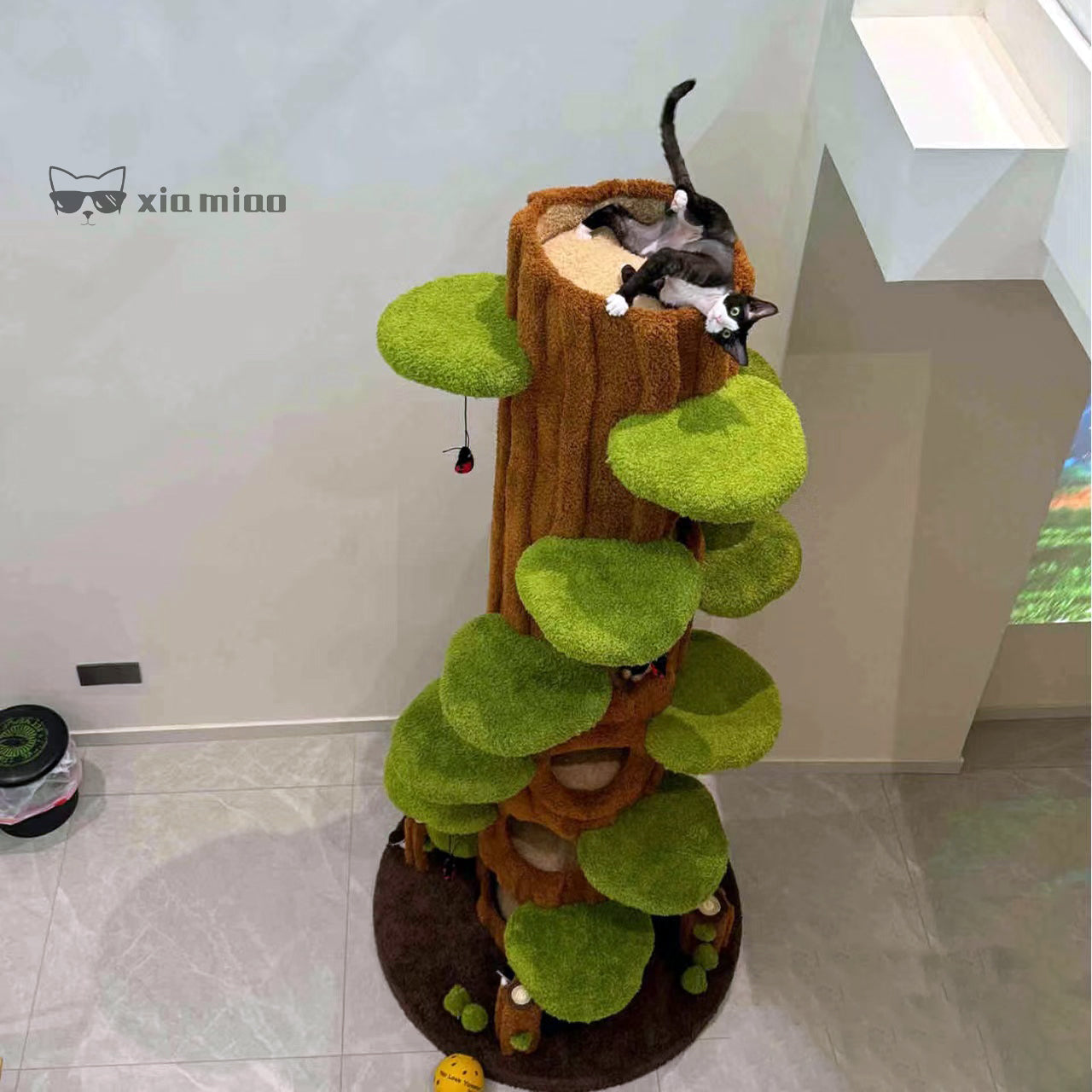 Torre de árbol para gatos Xiamiao Magic Forest, 90 pulgadas de alto