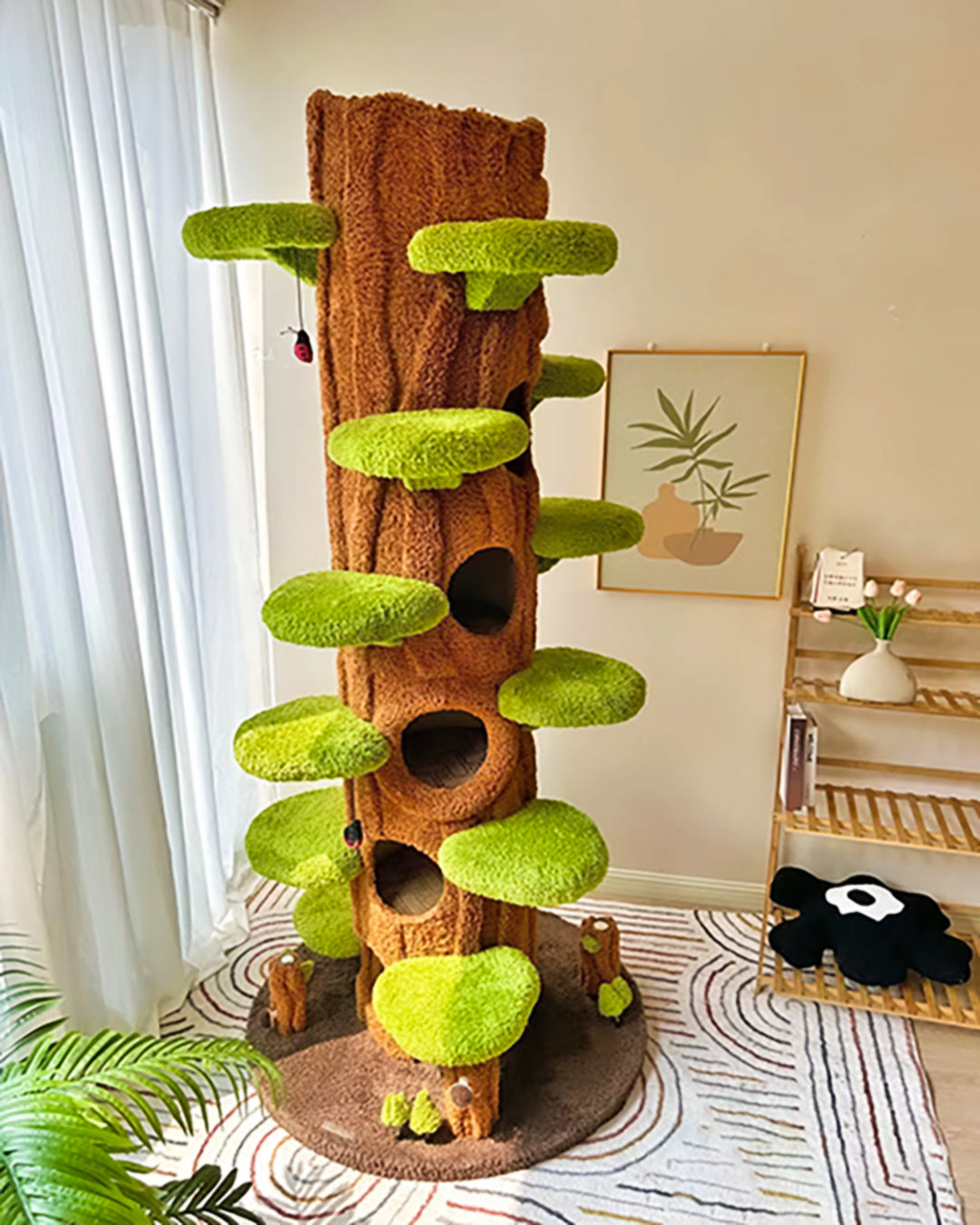 Tour d'arbre à chat Xiamiao Magic Forest, 90 pouces de hauteur