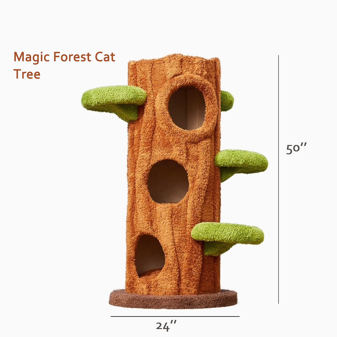 Torre de árbol para gatos Xiamiao Magical Forest, 50 pulgadas de alto