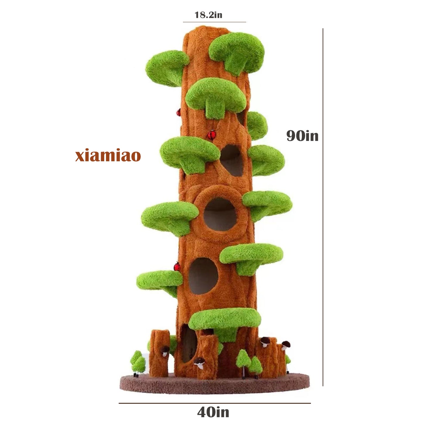 Xiamiao Magic Forest Cat Tree Tower, 90 Inches Tall